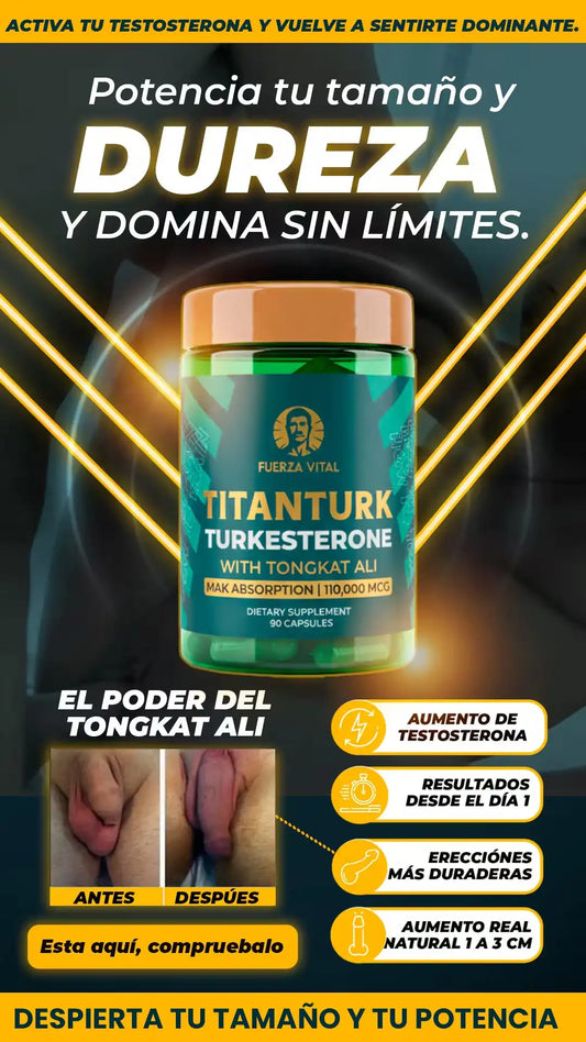 TITANTURK| Agranda y engrosa de manera natural, dura más en la cama🔥